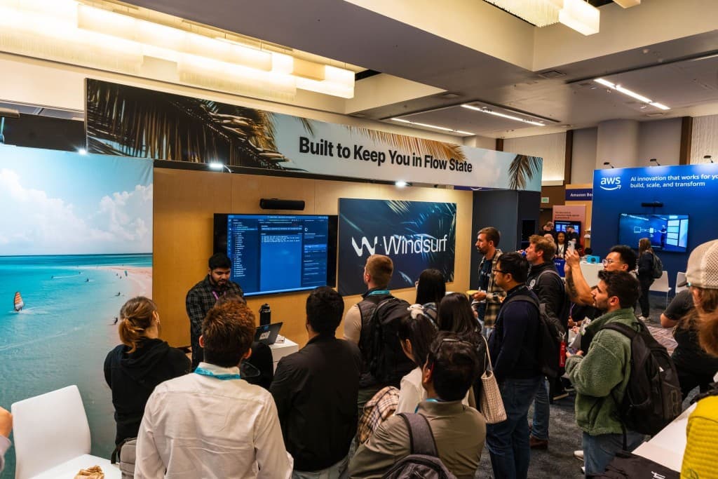 Tejashwa presenting Windsurf at the AI Engineer World's Fair